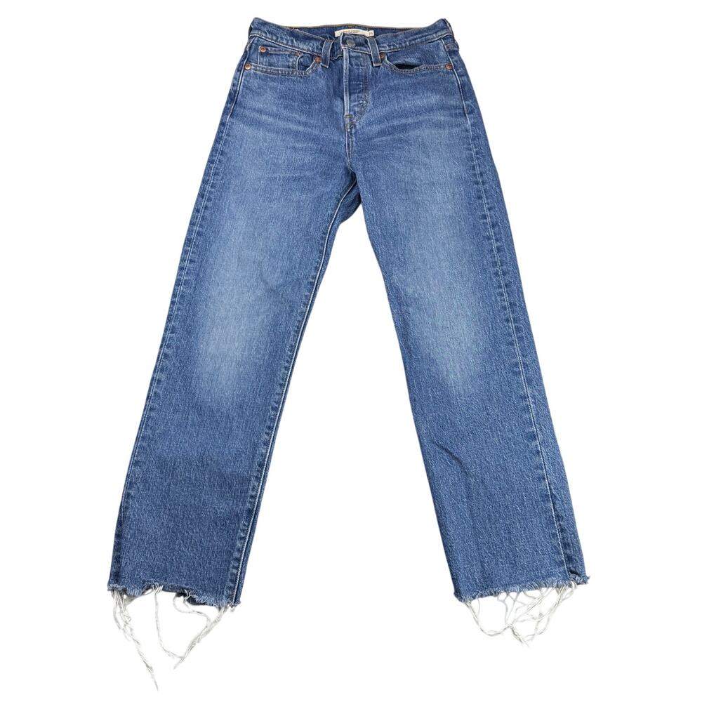 LEVI'S Premium Wedgie Straight Jean Size 25 Love Triangle - Picture 3 of 9